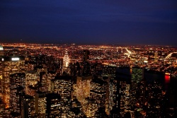 New York Skyline "by night"